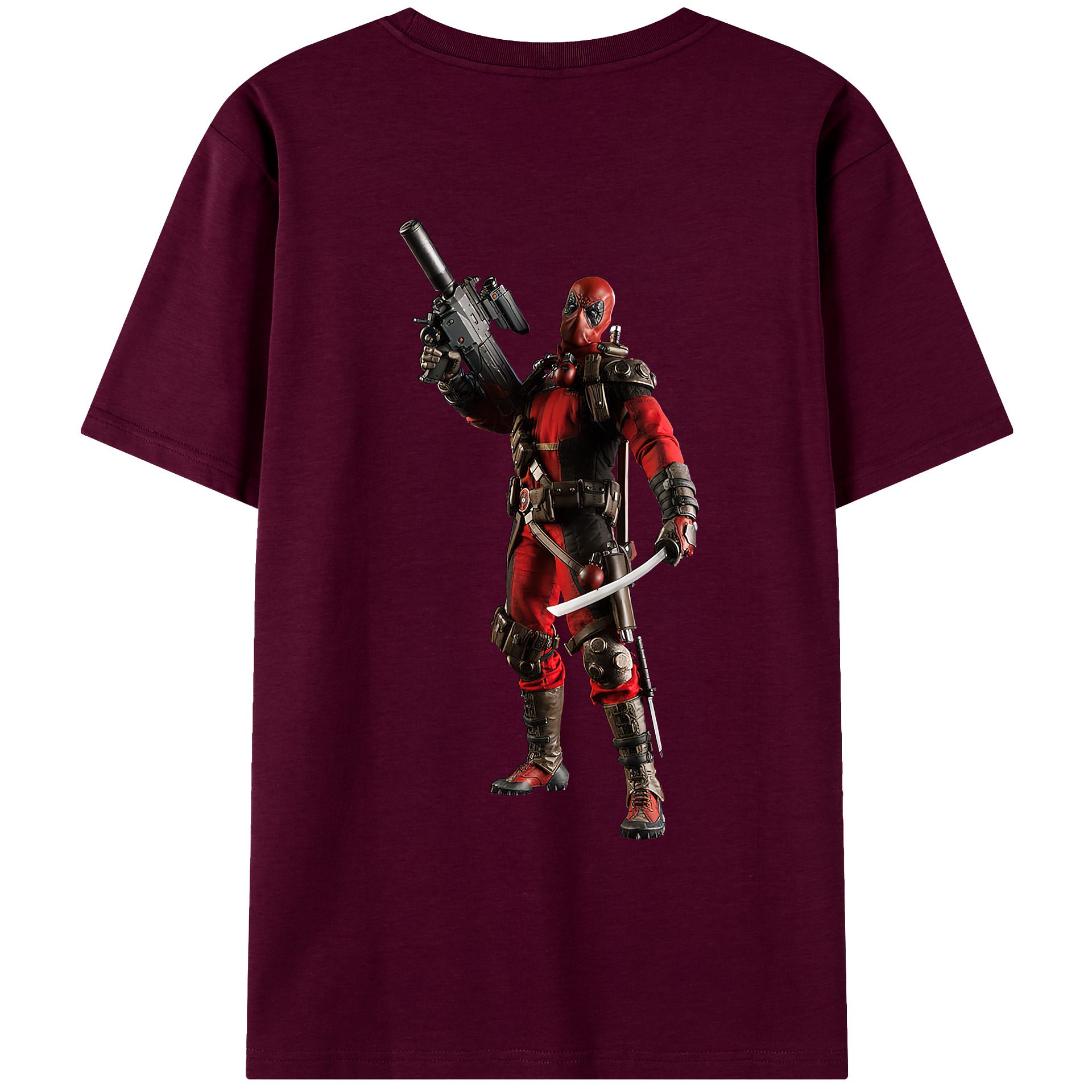 （画像用） Deadpool デッドプール レディース半袖Tシャツ(バックプリント)